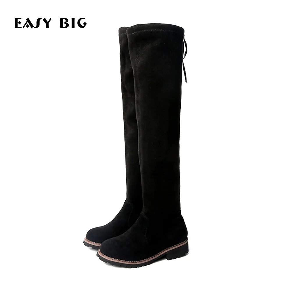 Autumn Winter Round Toe Girls Boots Flat With Fashion Girls Shoes CS0014