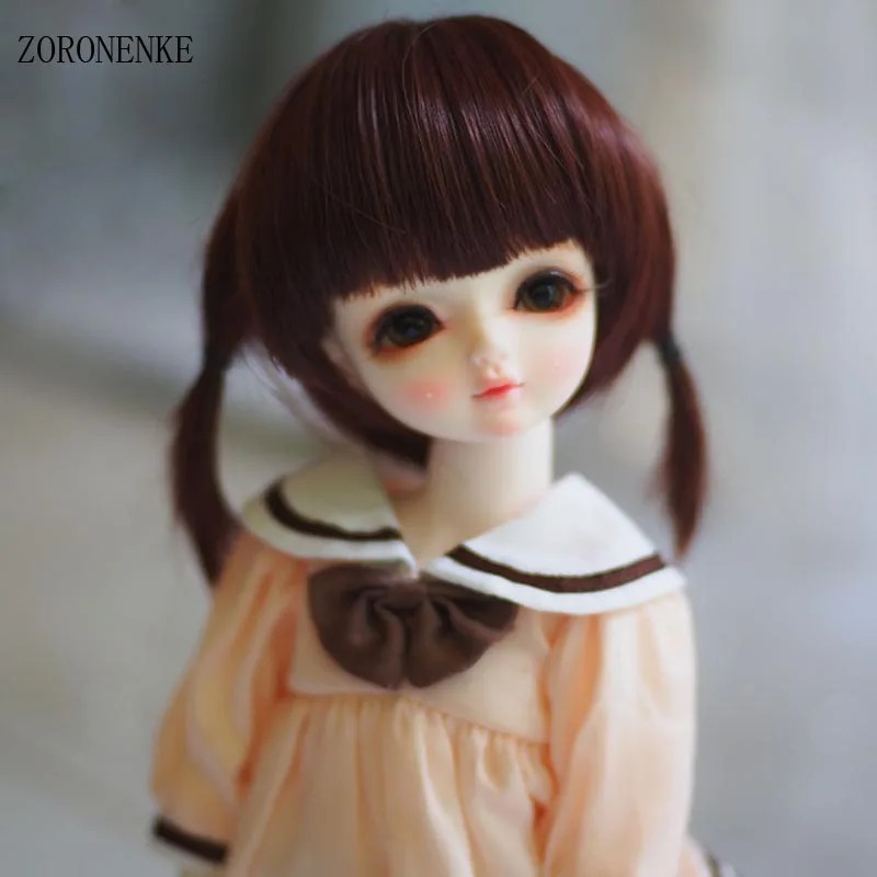 

ZORONENKE 2018 New Arrival 1/3 1/4 1/6 Bjd SD Doll Wig Cute Wire Doll Wig Hair Dolls Accessories Free Shipping