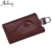 Aelicy/Новинка года; Модный легкий кожаный бумажник высокого качества для мужчин и мальчиков; Автомобильный держатель для ключей; 6 Чехол для колец