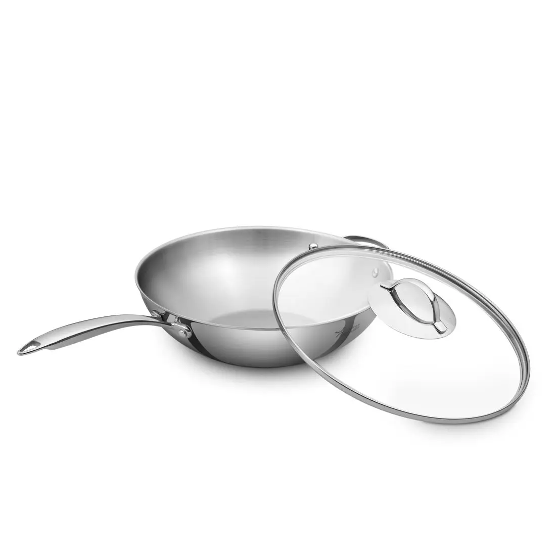 Series 30CM stainless steel wok Chinese nonstick cooking potin Woks