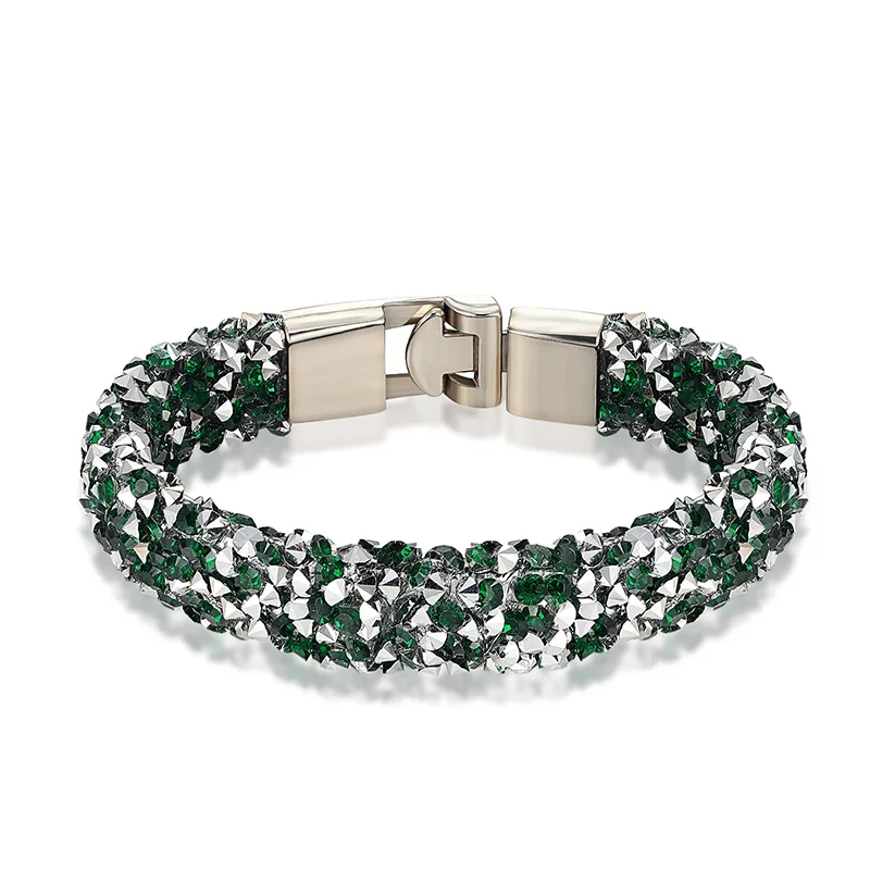JANEYACY Модный повседневный Кристальный браслет Шарм женский браслет лучшие ювелирные изделия браслет - Окраска металла: TZ141