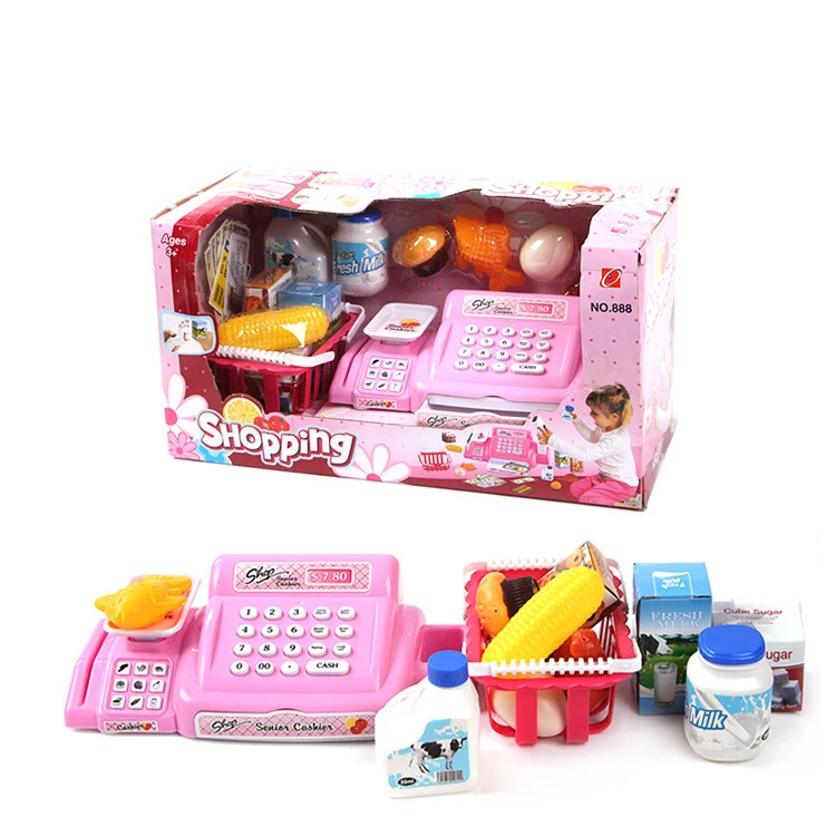 26pcs/set Baby Educational Toy Pretend Play supermarket cash register