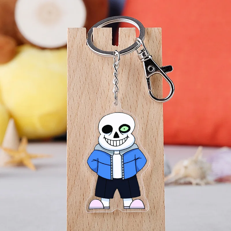 Игра Undertale мультфильм фигура автомобильный брелок держатель лучший друг Выпускной подарок на Рождество