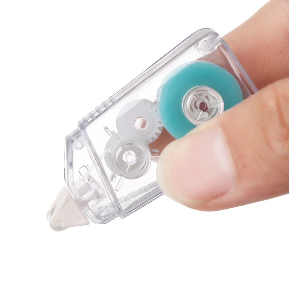 

1 Pc Double Sided Adhesive Dots Stick Roller Glue Tape Dispenser Refillable Office Stationery Supplies