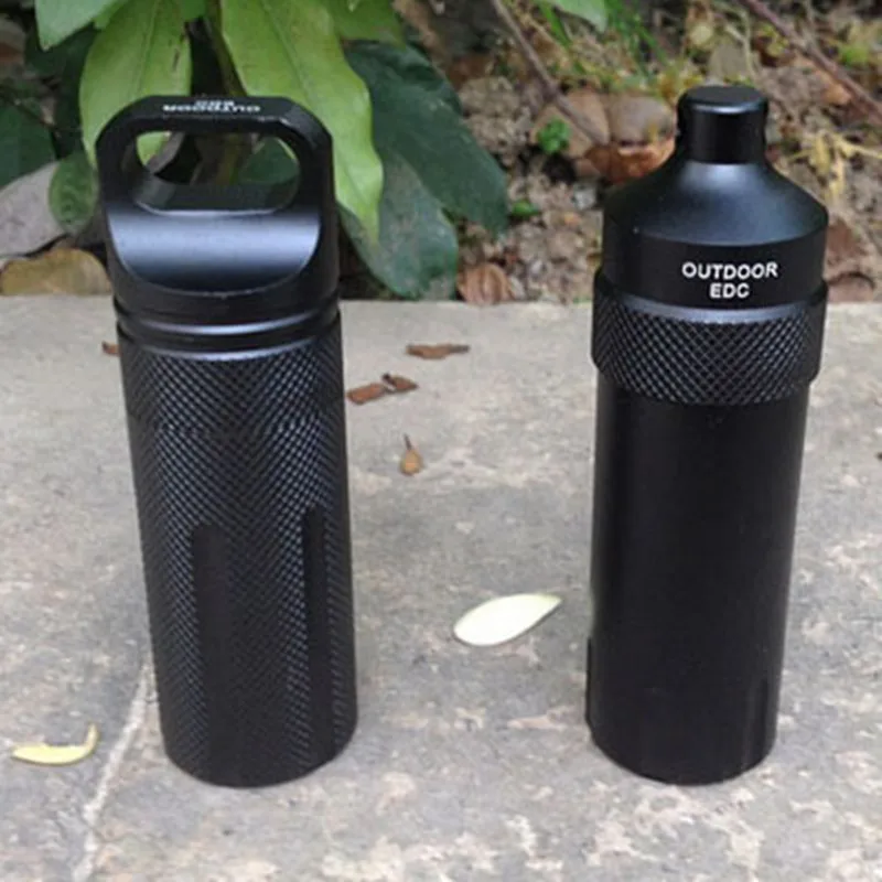 

EDC Outdoor Waterproof Case Container Capsule Seal Bottle Holder Survival EDC Emergency Tool