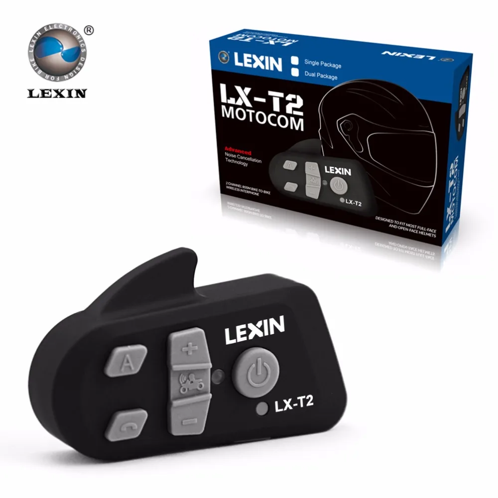 Lexin 2 шт 800 м шумоподавление Bluetooth мотоциклетный шлем для езды на снегоходе гарнитура для телефона/gps/MP3 Intercomunicador