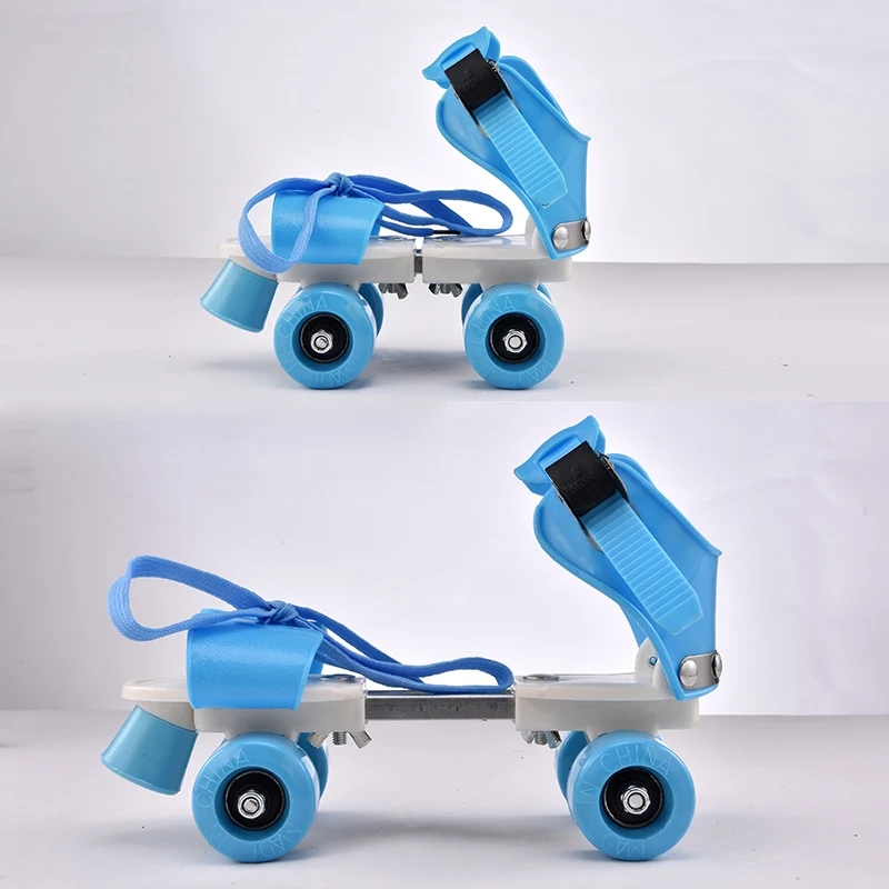 جديد الطفلين خط الأسطوانة صف مزدوج 4 عجلة التزلج أحذية شحن حجم انزلاق مضمنة قابل للتعديل تزلج هدية ل طفل IB35