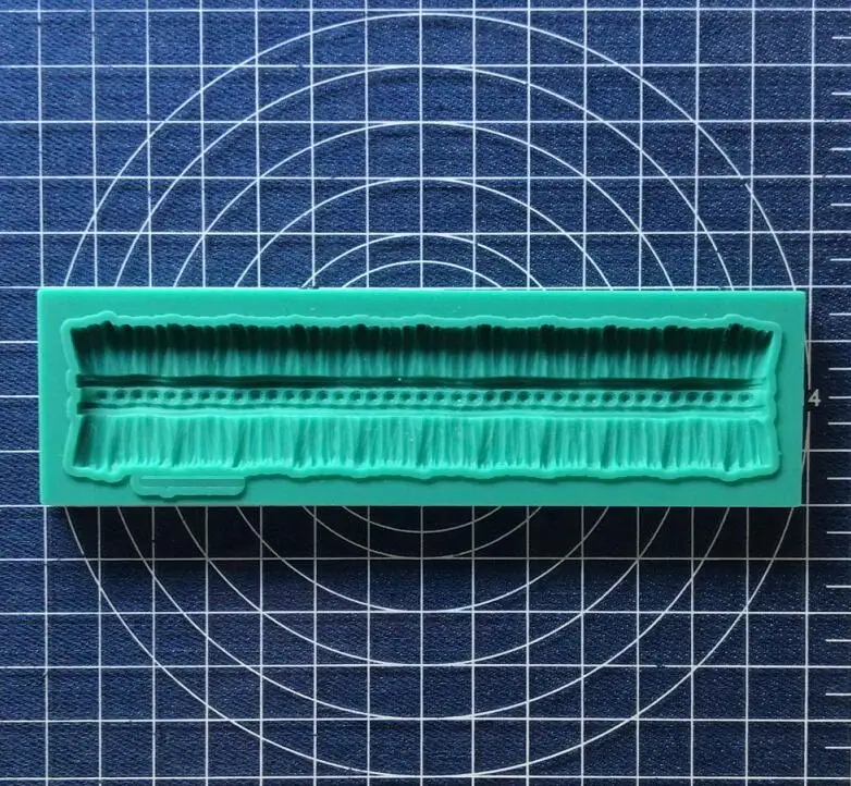 

Cake Tool 1 pc Ribbon shape lace Silicone Mold Mould Wedding Cake Border Fondant Cake Decorating Clay Molds