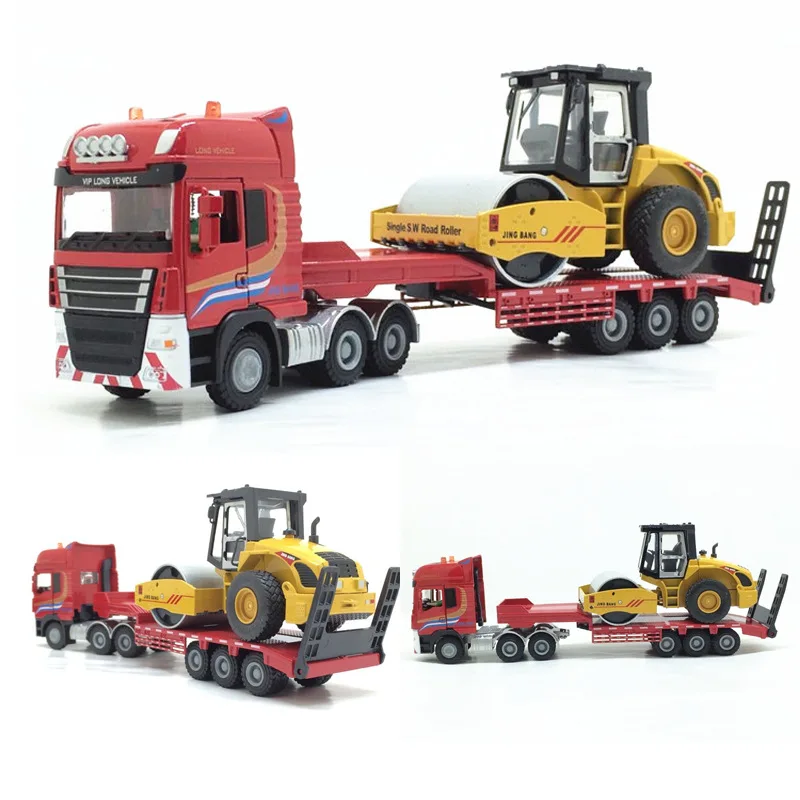Collectible Alloy Car Models Die-cast Toys for Children gld2 1:50 Engineering Vehicle Excavator Trailer Loader Truck Digger | Игрушки и