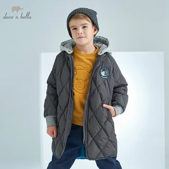 

DBK8325 dave bella winter kids 5Y-13Y down jacket children white duck down padded coat boys hooded outerwear