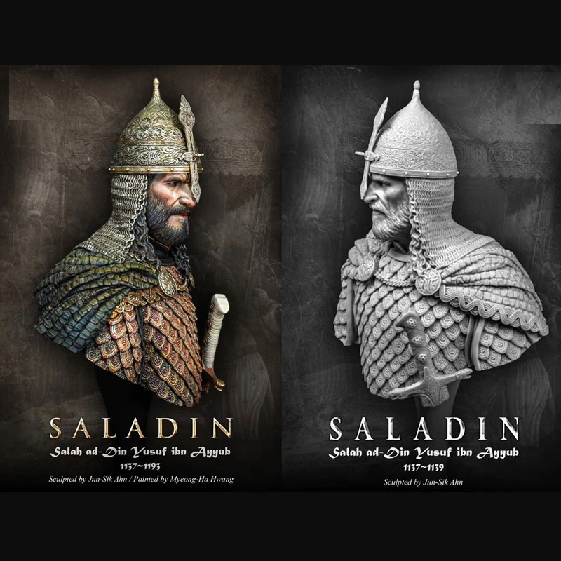 Фигура из полимера SALADIN 1/10 грудь GK тема для ролевых игр без покрытия цвета|figure