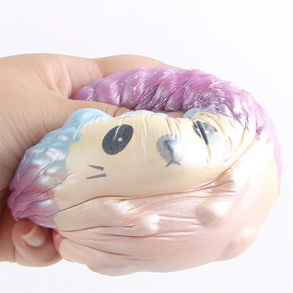 Мягкий Jumbo Galaxy Hedgehog Squish Kawaii медленно поднимающийся крем Ароматические декомпрессионные игрушки для детей Детские антистрессовые гаджеты