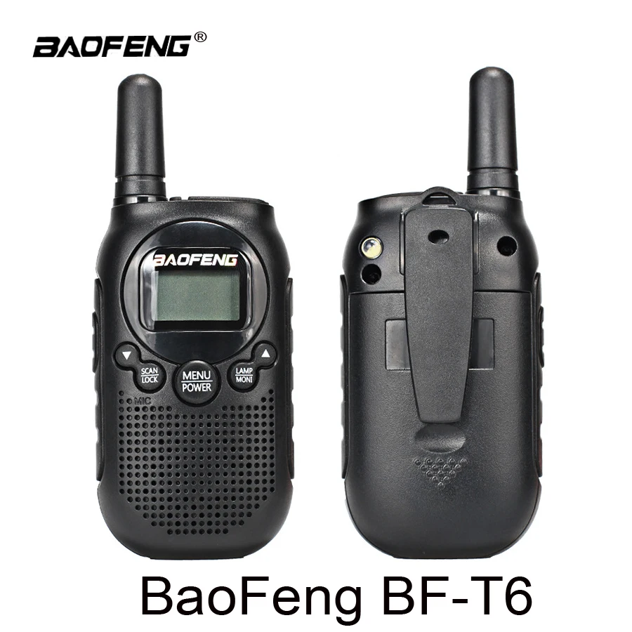 1 шт. Baofeng BF-T6 мини-рация BF T6 22CH 0,5 Вт детский радиоприемник Comunicador портативный радиоприемопередатчик 2 способ детский радиоприемник
