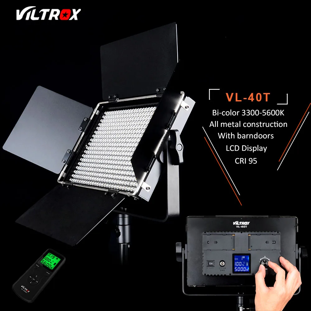 Viltrox 2x VL 40T Двухцветная светодиодная лампа с регулируемой яркостью для