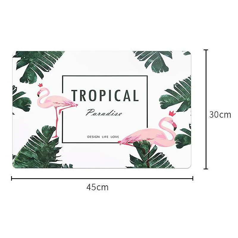 2 قطعة المطبخ أداة طاولة طعام حصيرة PP البلاستيك للحرارة معزول أدوات المائدة سادة عدم الانزلاق تحديد الموقع سجادة مقاومة للماء السلطانية وساد...