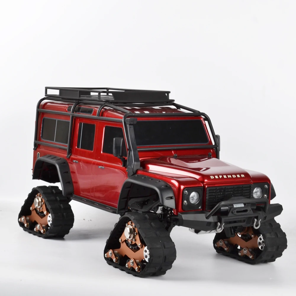 RCAIDONG RC треки колеса сандмобиль преобразования снег шины для Traxxas TRX4 TRX-4 1/10 RC Гусеничный