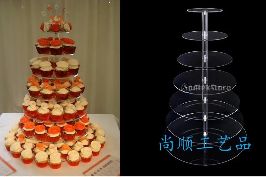 

7 Tier acrylic stand for wedding cake Free Shipping