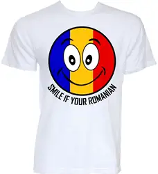 Для мужчин s Забавный Прохладный Новинка румынский Румыния Флаг лозунг шутка футболки подарки идеи брендовая футболка Для мужчин Мода 2017 г