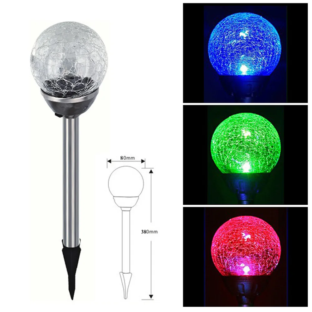 Online Get Cheap Crackle Glass Lamps -Aliexpress.com Alibaba Group New RGB Color Gradual Changing Solar Crackle Glass Ball LED Lawn Lamp Light Lampada Led Solar Light with Stainless Steel Stake - Online Get Cheap Crackle Glass Lamps -Aliexpress.com Alibaba Group