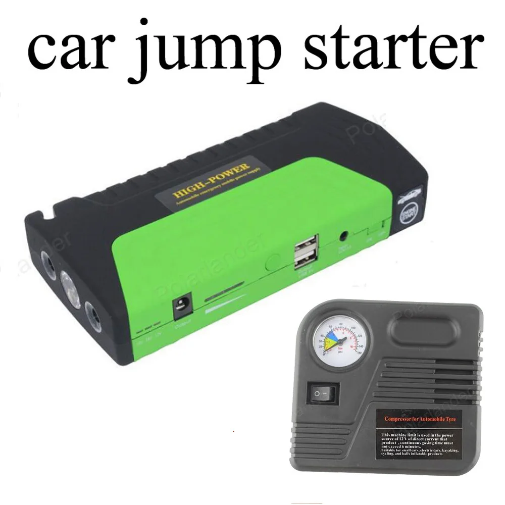 Car Jump Starter Vehicle Engine Booster Emergency Start Battery Portable Charger Power Bank for Electronics