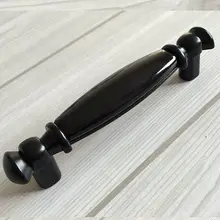 96mm Modern fashion Furniture handle Black Kitchen Cabinet Dresser Drawer Cupboard Wardrobe door Handle Pull knob