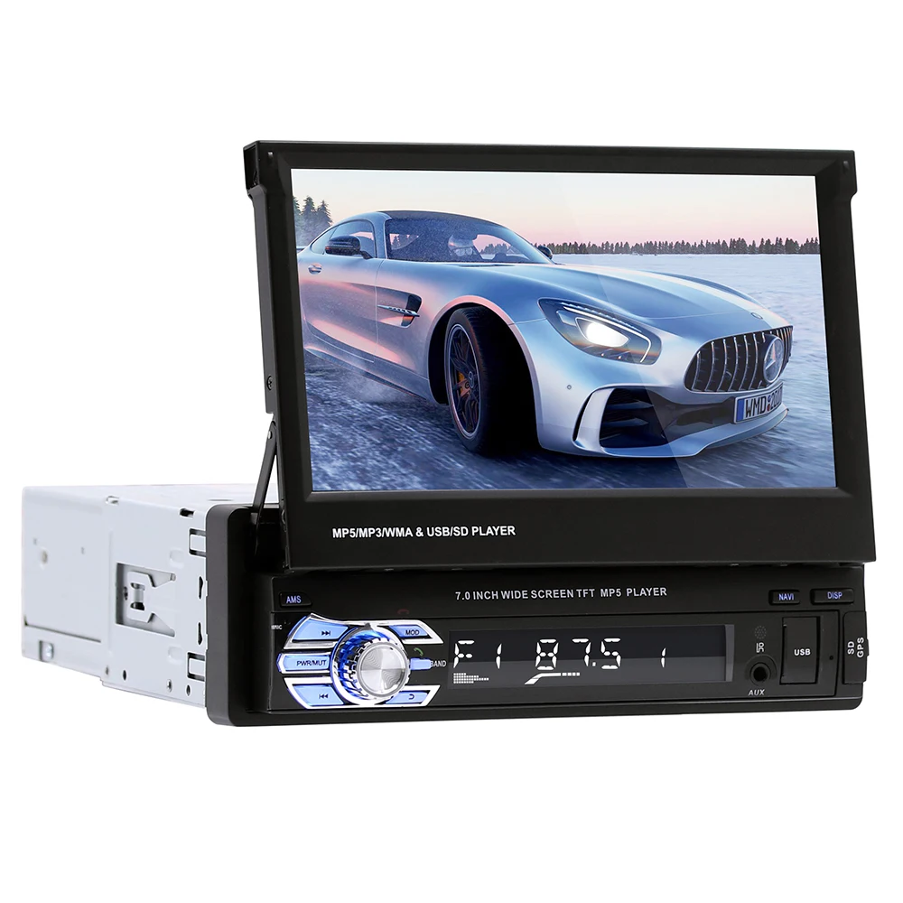 Автомагнитола с сенсорным экраном 1DIN MP5 плеер GPS навигация мультимедиа стерео