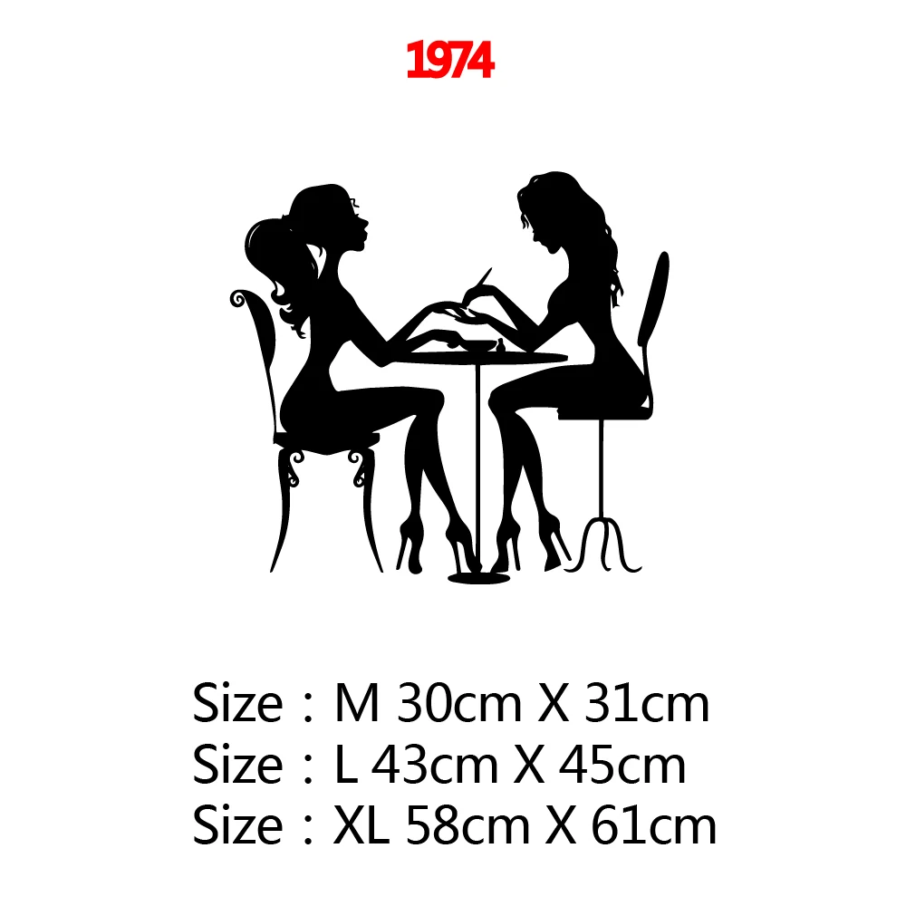 Nail Beauty Salon Vinyl Removable Wall Sticker Wall Decor Art Wall Decals Nail Salons Decoration Accessories Stickers Mural