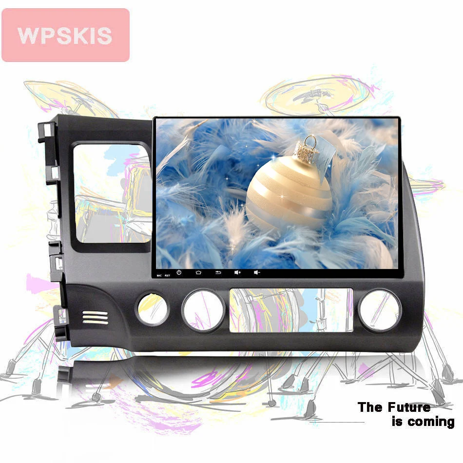 

HD IPS 10.1'' touch screen 8 core android 9.0 car auto music pc tablet tape gps monitor for honda civic 2006 2008 2010 usb dvr