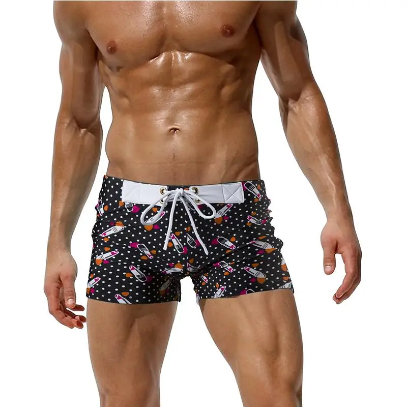 Летние мужские купальники модные плавки с карманами пляжные шорты купальные