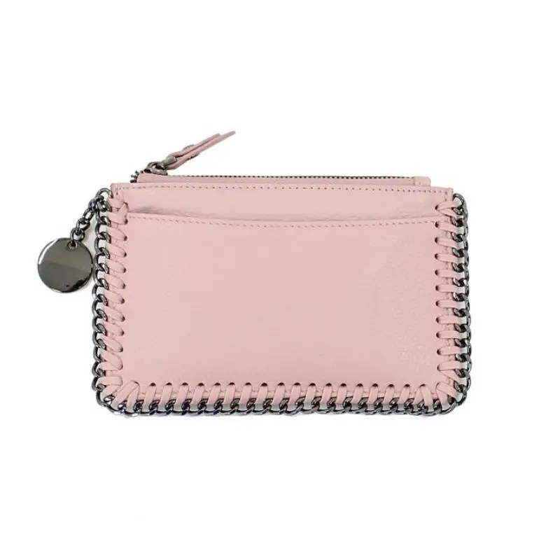 

New Arrival Soft Genuine Leather Zipper Mini Purse Female Ultra-thin Short Wallets For Coins Cowhide Leather Square Coin Pouch