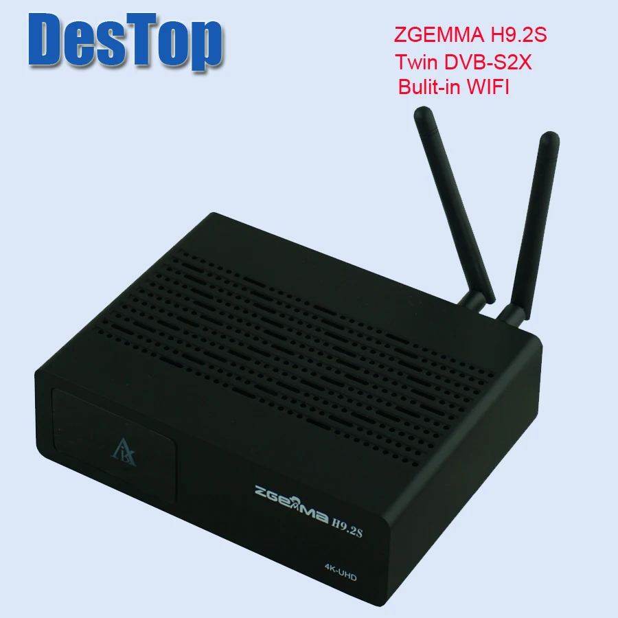 Официальная версия 4 к UHD телеприставка ZGEMMA H9.2S Linux OS DVB-S2X+ S2X Двойные тюнеры HEVC/H.265 декодирование bulit в wifi