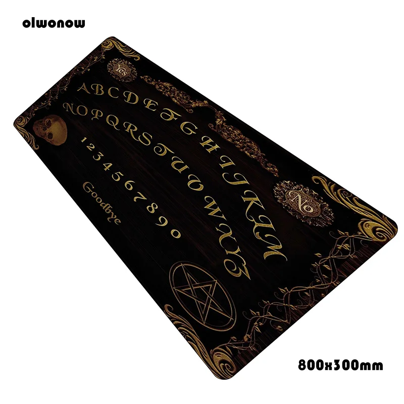 Ouija доска коврик для мыши 800x300x2 мм коврики S xl компьютер игровой интимные аксессуары гаджет игровые коврики и чехлы игр pc gamer