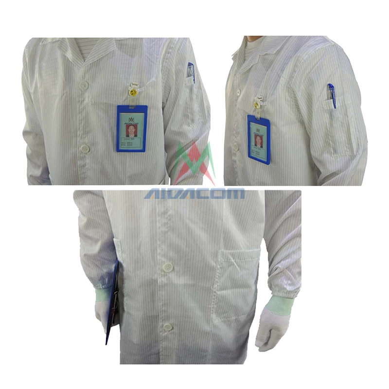 Бесплатная доставка от электростатического разряда, Антистатическая Рабочий Комбинезон Лаборатория пальто хлопок халат Поло футболка
