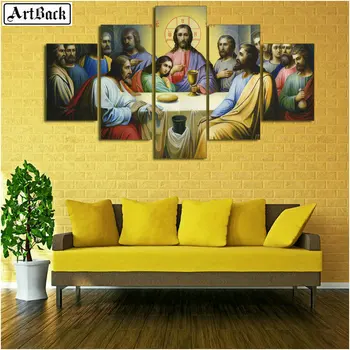 

ARTBACK Religious 5 spell diamond painting Jesus portrait full square Christian icon 5d diamond mosaic craft embroidery