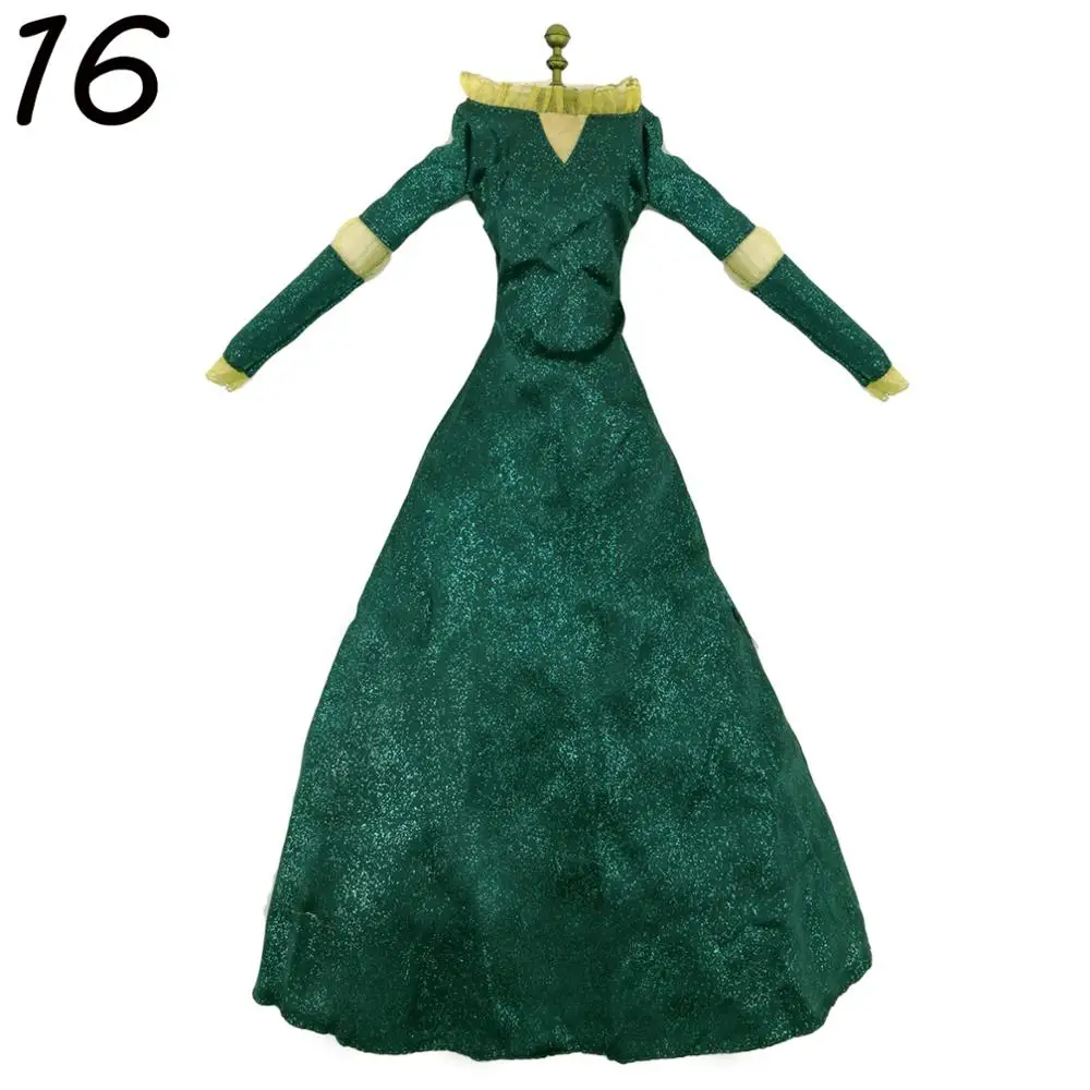 Lot Classic Dress Copy Elsa Bella Princess Party Ball Gown Dancing Fairytale Skirt Doll Accessories Clothes For 17 inch Doll Toy