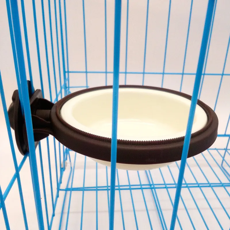  Pet Feeder Crate Dog Bowl Water Food Feeder Bows Cage Coop Cup for Dogs,Cats,Birds,Small Animals indoor dry dog food  MayO8 (11)