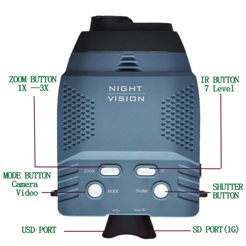 Night-Vision-Monocular-zoom-4X-Blue-infrared-Illuminator-Allows-Viewing-in-the-Dark-records-Images-and-1
