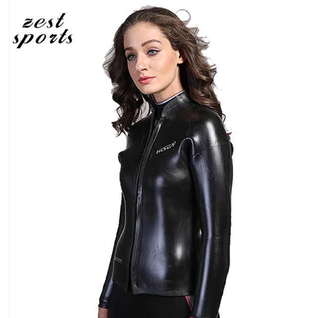 Cheap 3.5mm Super-elastic SUPREME-X leather materials Diving jacket/coat , Waterproof, reduce resistance,Couple models wetsuit,  M042