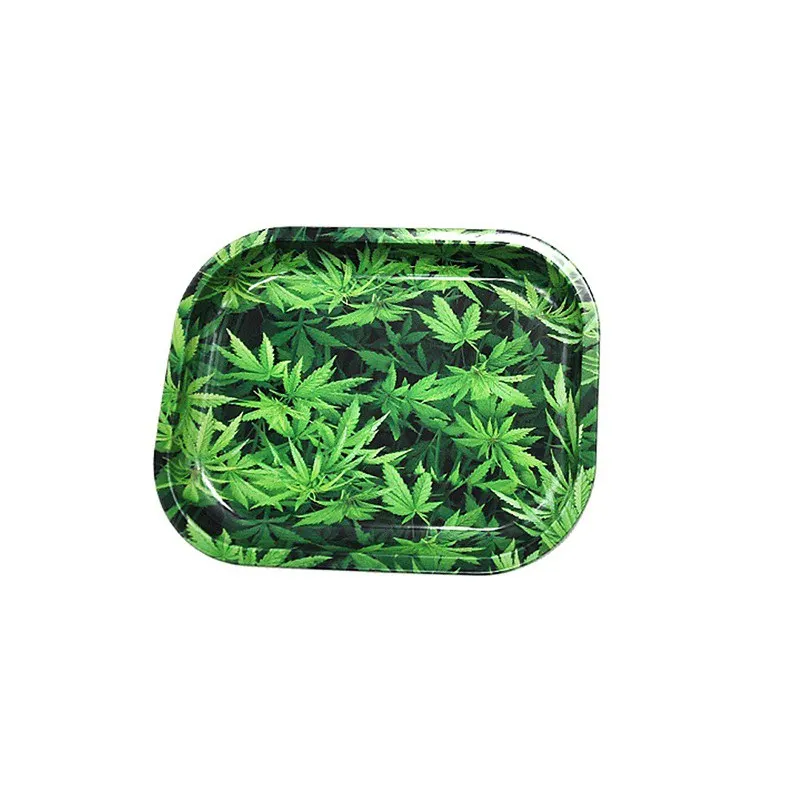 Plate Storage Square Tobacco Rolling Tray Storage Plate Discs For Smoking Herb Grinder Cigarette Container Lighter Tray Box