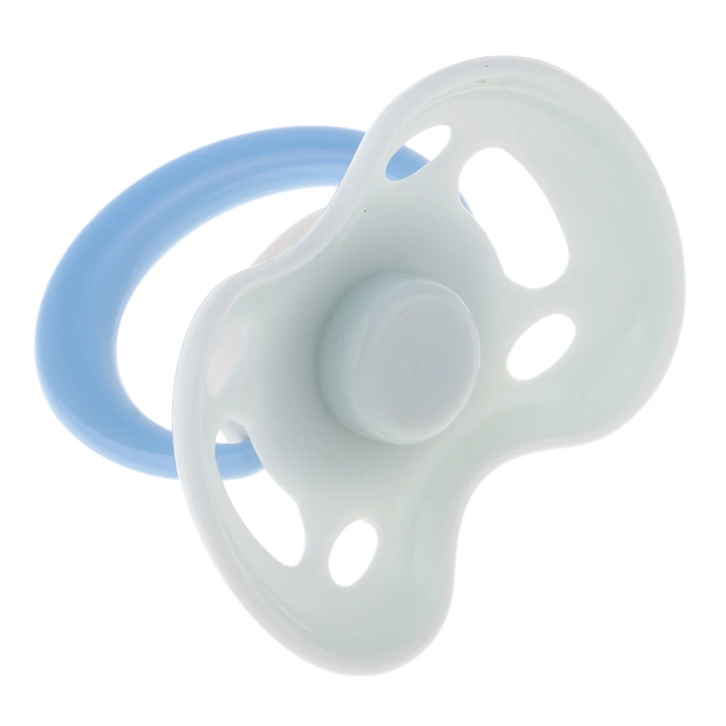 Cute Cartoon Dummy Pacifier & Magnet Set Baby Doll Supplies for Reborn Newborn Doll White #2