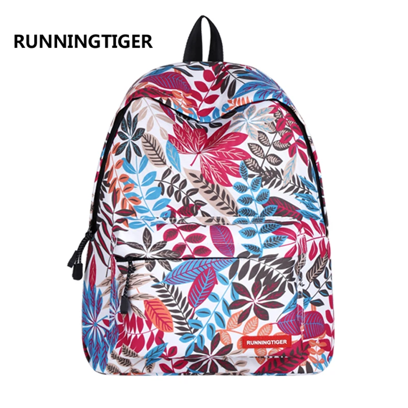 

RUNNINGTIGER Universe Space Printed Women Backpack Fashion School Bags for Girls Large Capacity Backpacks for College Students