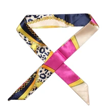 Модный многоцелевой шелковый галстук-бабочка женская головная повязка на запястье повязка на голову сумка лента обертывание галстуки для женщин подарок новинка