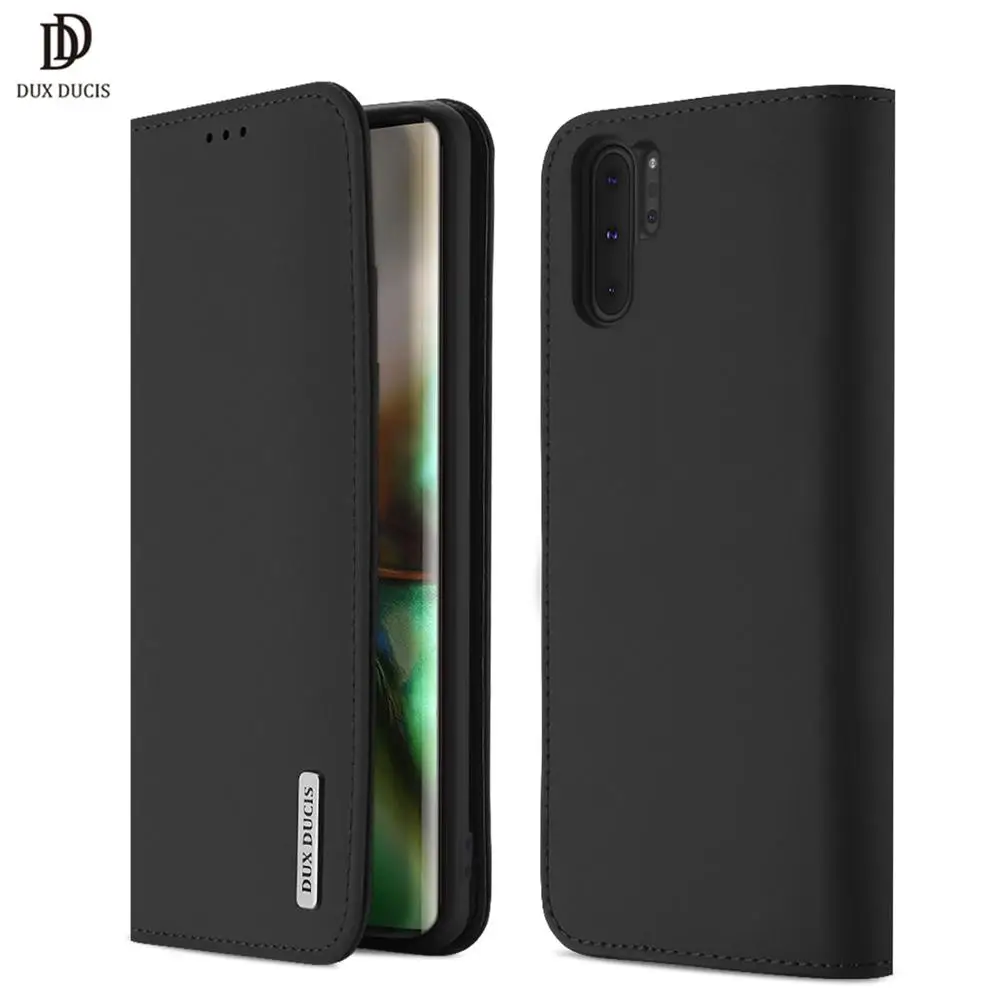 DUX DUCIS Genuine Leather Flip Case For Samsung Galaxy Note 10 Real Wallet Phone Cover for Plus Coque | Мобильные телефоны и