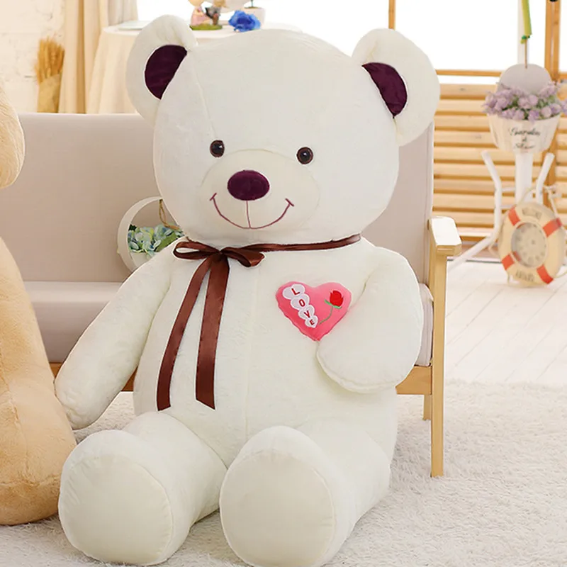 Miaoowa 1pc 75cm Lovely Teddy Bear with Bowknot Plush Toy Soft Toys for Children Stuffed Cartoon Doll for Girls Birthday Gift