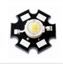 

1W-3W high power LED with 20mm Star PCB ,White (5500-6300K) 170-190lm, 700mA, 3.2-3.6V for DIY