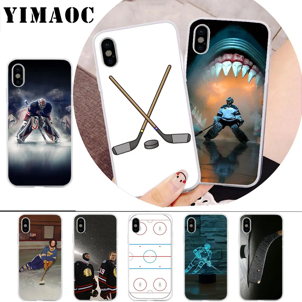 

YIMAOC ice Hockey Rink sport Mom Soft Silicone Case for iPhone X r s Xr Xs Max 8 7 6S 6 Plus 5 5s SE