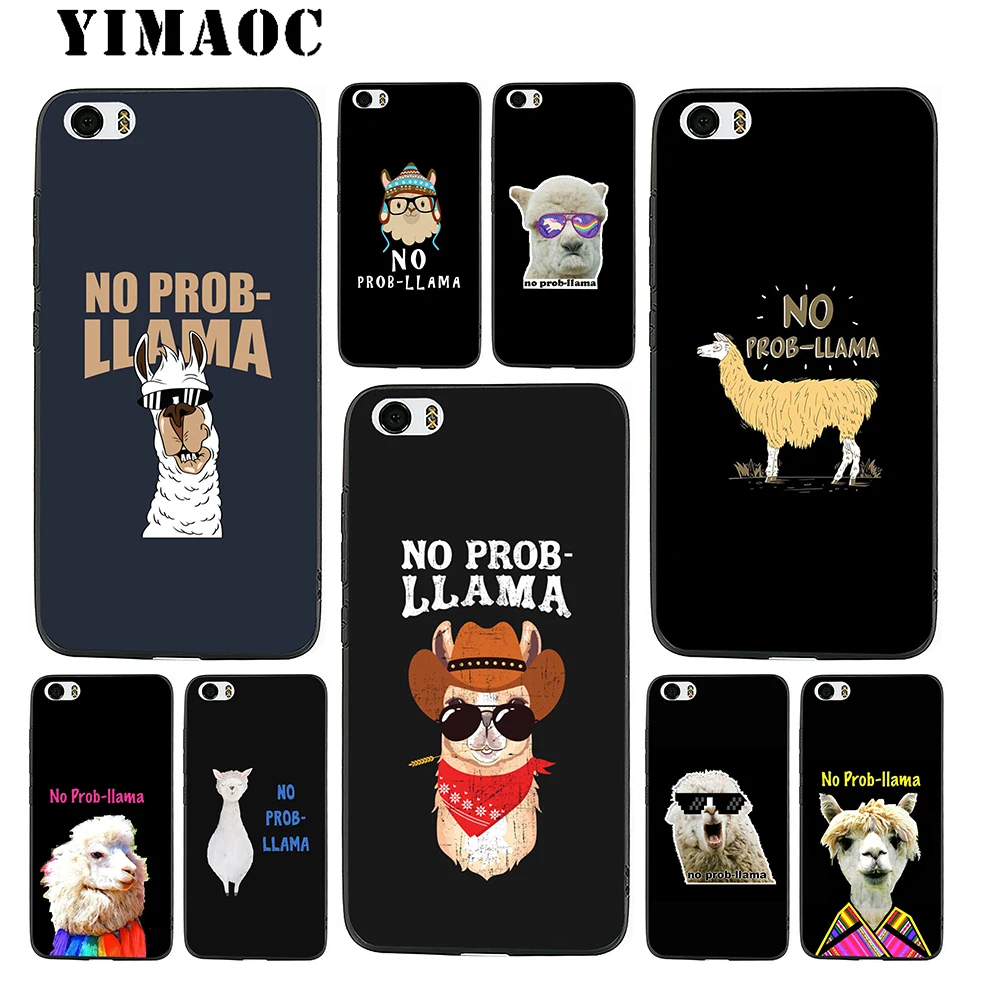 YIMAOC Prob Llama Drama Animal Soft Silicone Case for Xiaomi Redmi Note 9 Mi 8 Se 7 6 6A A1 A2 4X 4A 5A 5 MAX 3 MiA1 |