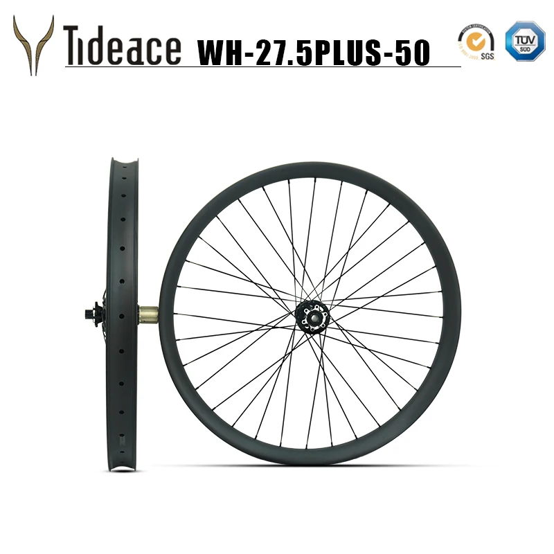 US $550.00 275er Plus carbon wheelset Taiwan clincher wheels for boost mountain bike 275 MTB bicycle Carbon Wheelset for Disc Brake