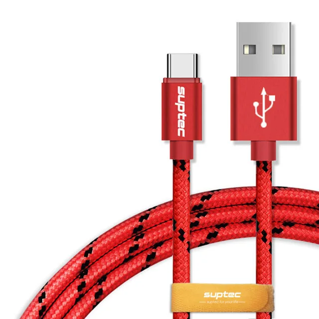 Кабель Suptec 3 м usb type-C для xiaomi redmi note 7 USB-C, быстрая зарядка для мобильного телефона, кабель type-C для samsung Galaxy S9 S8 Plus - Цвет: Red