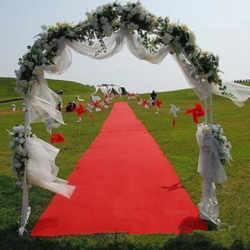 4x1M Red Carpet Aisle Floor Party Decor Polyester Wedding shock-absorption 